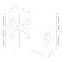 Gift cards with dollar sign icon