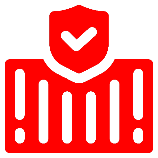 Security shield icon with check mark