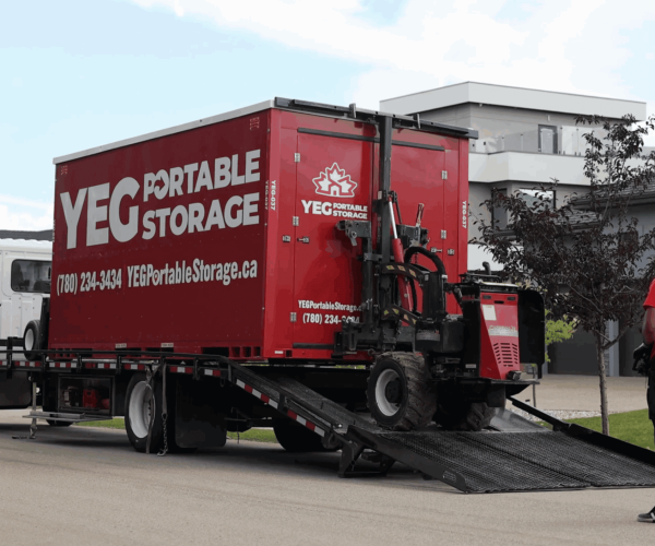Red YEG Portable Storage truck loading equipment